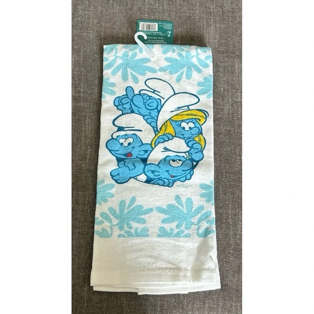 Smurfs Kitchen Towel New